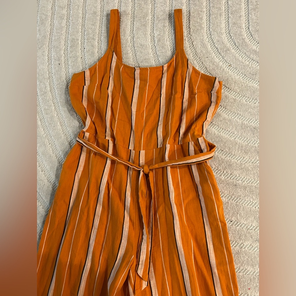 Lucky Brand Catalina Striped 100% Cotton Striped Causal Jumpsuit - XL - Picture 4 of 16